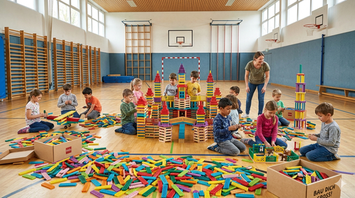 Kunstwerke bauen mit Bioblosteinen